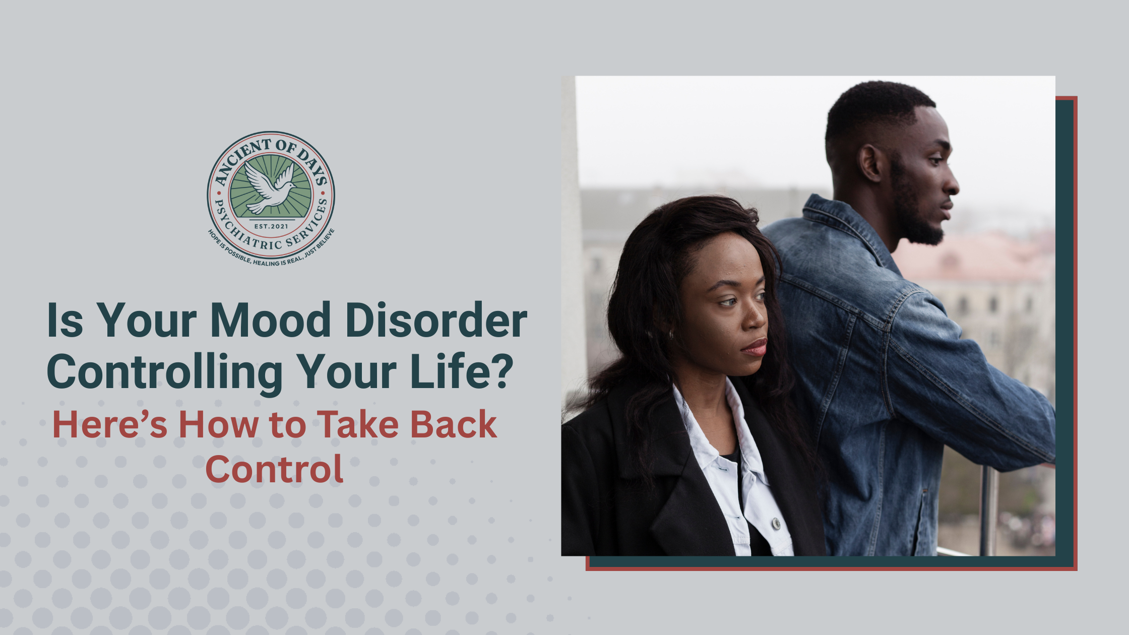Is Your Mood Disorder Controlling Your Life? Here's How to Take Back Control