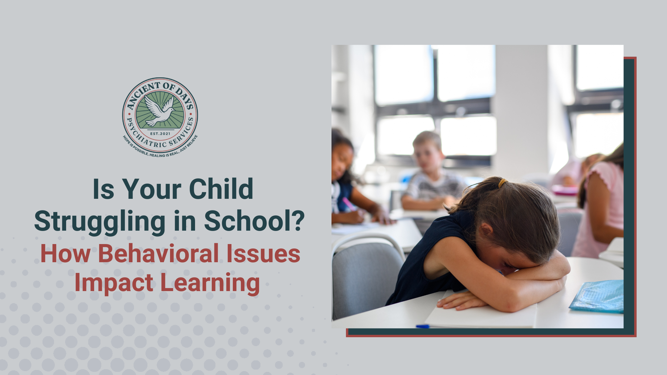 Is Your Child Struggling in School? How Behavioral Issues Impact Learning